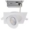 Satco LED Direct Wire Downlight Gimbaled, 9 Watt CCT Selectable, 4 Inch Square, Remote Driver, White S11841 - alternate 1